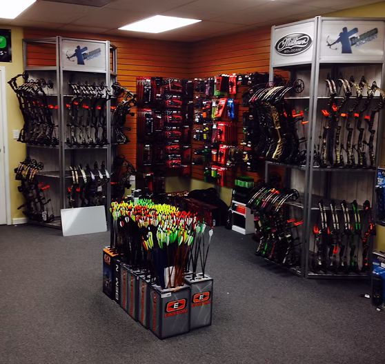 Bow and arrow inventory display